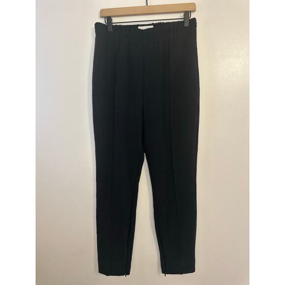 Anthropologie High Rise Black Zip Ankle Legging Trousers Capsule Travel Medium - Picture 2 of 10